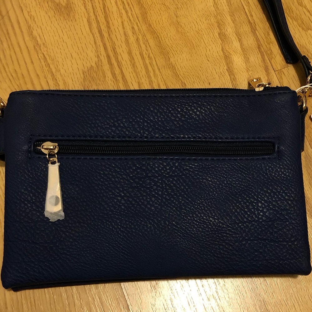 NWT Navy Cross-body Purse / Clutch - Picture 4 of 5